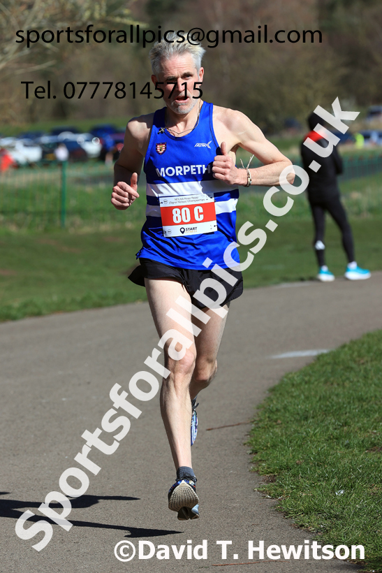 Masters Men Over-50s, 2026 NECAA Royal Signals Road Relays, Hetton Lyons Country Park, Hetton le Hole. Photo: David T. Hewitson/Sports for All Pics